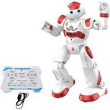 Giffy Oyuncak Uzaktan Kumandalı El Sensörlü Akıllı Robot Şarjlı LED Işıklı Sesli Müzikli Moonwalk Dans (Mavi-Kırmızı)