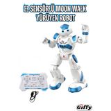 giffy Oyuncak Uzaktan Kumandalı El Sensörlü Akıllı Robot Şarjlı Led Işıklı Sesli Müzikli Moonwalk Dans