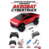 giffy Oyuncak Uzaktan Kumandalı Şarjlı Akrobat Cybertruck Araba 4x4 Drift Araç Bilekten Kumandalı LED Işıklı 2.4 GHz 6 Farklı Led Işık Modu 18 cm