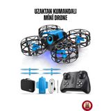 giffy Uzaktan Kumandalı Mini Drone Işıklı Şarjlı Takla Atabilen 360° Dönüş Yapabilen Otomatik İniş Kalkış Hobi Drone 8-10 Dakika Kullanım Süresi
