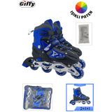 giffy VR1 - Metal 2+2 Işıklı 3in1 Ayarlanabilir Çocuk Pateni 2+1+1 / 2+2 Silikon Tekerli Uç Korumalı