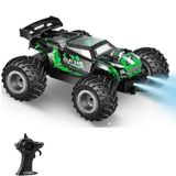 Giffy/Oyuncak 2.4 Ghz Uzaktan Kumandalı Şarjlı LED Işıklı Drift Atan 15 Km Hız Yapan Off Road Araba 45 Dk Sürüş Süresi 1200 Mah Batarya (Yeşil)