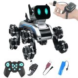 Giffy/Oyuncak 2.4 GhZ Uzaktan ve Bilekten Kumandalı Şarjlı 8 Teker Akrobat Robot Köoek Müzikli ve Led Işıklı Full Fonksiyon Akıllı Köpek Yavrusu Çift Kumanda Kontollü
