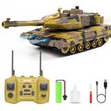 Giffy/Oyuncak 2.4 Uzaktan Kumandalı Su Bombası Atan Tank Buharlı 1200 Şarjlı Sesli Gövdesi 360° Hareketli (Kahverengi)