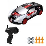 Giffy/Oyuncak 4x4 Uzaktan Kumandalı Şarjlı Işıklı Drift Için Üretilmiş Araba Rc Yarış Arabası Full Fonksiyon 1:24 Ölçek 20 KM/H Hız Parkur Dubaları Ve Drift Tekerleri 500 Mah Batarya (Siyah-Kırmızı)