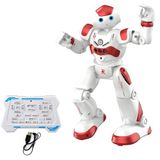 Giffy/Oyuncak Uzaktan Kumandalı El Sensörlü Akıllı Robot Şarjlı Led Işıklı Sesli Müzikli Moonwalk Dans (Kırmızı)