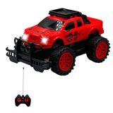 Giffy/Oyuncak Uzaktan Kumandalı Pilli Full Fonksiyon Işıklı Drift Atabilen OffRoad Yüksek Teker Araba Jeeep (Kırmızı Açık)