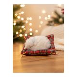 Gifi Peluş Yavru Kedi Oyuncak Minder Üstünde Uyuyan Kedi Küçük Boy 14 X 11