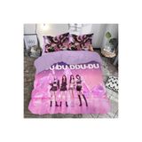 GİFT DUVET COVER blackpink temalı 3d Baskılı Çift Kişilik Nevresim Takımı Pembe 200 x 220