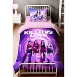 Gift Duvet Cover Blackpink Temalı 3d Dijital Baskılı Tek Kişilik Nevresim Takımı Çok Renkli 160 x 220