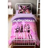 Gift Duvet Cover Blackpink Temalı 3d Dijital Baskılı Tek Kişilik Nevresim Takımı Pembe 160 x 220