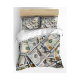 Gift Duvet Cover Dolar Temalı 3d Baskılı Çift Kişilik Nevresim Takımı renkli 200 x 220