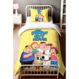 Gift Duvet Cover Famıly Guy Temalı 3d Dijital Baskılı Tek Kişilik Nevresim Takımı Çok Renkli 160 x 220