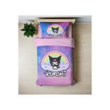 GİFT DUVET COVER KUROMİ 3D BASKILI Tek Kişilik Nevresim Takımı PEMBE 160 x 220