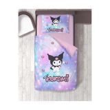 gift duvet cover KUROMİ 3D BASKILI Tek Kişilik Nevresim Takımı renkli 160 x 220