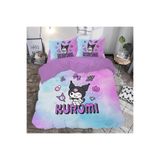 Gift Duvet Cover Kuromi Temalı 3d Baskılı Çift Kişilik Nevresim Takımı renkli 200 x 220
