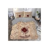 GİFT DUVET COVER MARAUDERS MAP Temalı 3d Baskılı Çift Kişilik Nevresim Takımı Bej 200 x 220