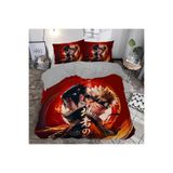 GİFT DUVET COVER narutovs temalı 3d Baskılı Çift Kişilik Nevresim Takımı RENKLİ 200 x 220