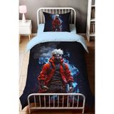 Gift Duvet Cover Narutuvs Temali 3d Dijital Baskılı Tek Kişilik Nevresim Takımı Mavi 160 x 220
