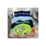 Gift Duvet Cover Rick And Morty Baskılı 3d Baskılı Çift Kişilik Nevresim Takımı Mavi 200 x 220