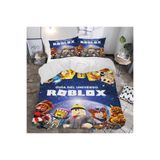 GİFT DUVET COVER Roblox temalı 3d Baskılı Çift Kişilik Nevresim Takımı Çok Renkli 200 x 220