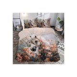 GİFT DUVET COVER rüya at temalı 3d Baskılı Çift Kişilik Nevresim Takımı RENKLİ 200 x 220