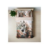 Gift Duvet Cover rüya at temalı Temalı 3d Dijital Baskılı Tek Kişilik Nevresim Takımı Çok Renkli 160 x 220