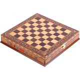 Gift Home Sadece Satranç Tahtası İsteyene Büyük Boy El Yapımı Masif Ahşap Sandıklı Satranç Tahtası