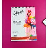 Gift Moda A4 Spiralli Suluboya Sketchbook Resim Defteri - 24 Yaprak