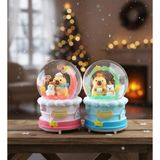 Gift Moda Büyük Boy Işıklı Müzikli Capybara Kar Küresi