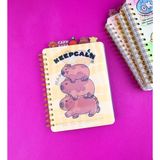 Gift Moda Capybara Hologram Kapaklı 5 Bölmeli Defter