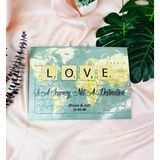 Gift Moda Kişiye Özel Love Travel Journal Tasarımlı 99 Parça Puzzle