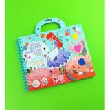 Gift Moda Magic Water Painting – Su ile Boyama ve Aktivite Kitabı (4'ü 1 Arada) – Masal Temalı