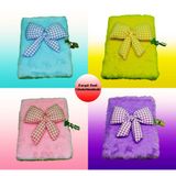 Gift Moda Renkli Kilitli Peluş Defter