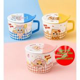 Gift Moda Seramik Kapaklı Noddle Kasesi Yum Yum