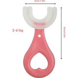 Gift Palace Silikon Çocuk Diş Fırçası U Şeklinde Mavi 0-6 Yaş Bebek Diş Fırçası Diş Temizleyici 1 Adet - 2-6 yaş