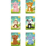 Gift Plus Ahşap 6'lı Hayvan Temalı Eğitici Puzzle Set 3 (12 Parça) 3+ Yaş İçin