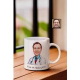 GIFTALI Doktor Temalı İsimli - Karikatürlü Kupa Bardak