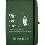 Giftcrea Kişiye Özel Defter , Öğretmenler Günü ve Özel Günler Için Hediye Defter , Özelleştirilebilir Defter - Yeşil - Yeşil
