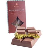 Gifteay Dubai Çikolata Antep Fıstıklı Çıtır Kadayıflı Sütlü Tablet Çikolata 200 gr Premium Aroma