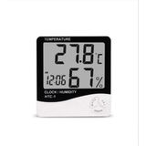 Gifted Dijital Termometre Sıcaklık ve Nem Ölçer Masa Saati Alarm - 105 x 98 x 24 - Termometre, Nem ölçer, Saat, Alarm