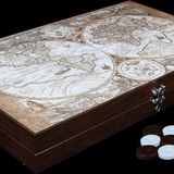 Gifthome Deri Tavla Antik Harita