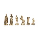 GiftHome Orta Boy Metal İngiliz Satranç Taşı Parlak