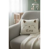 Giftify-Tr Kişiye Özel İsimli Peluş Kedi Yastık