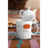 giftkonsept Aşkım Ben Mi? Uyu Artık Yeni Seri Sevgili, Çift, Arkadaş, Karı Koca Hediye Baskılı Beyaz Kupa Bardak, MODEL-10