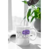 giftkonsept Aşkım Ben Mi? Uyu Artık Yeni Seri Sevgili, Çift, Arkadaş, Karı Koca Hediye Baskılı Beyaz Kupa Bardak, MODEL-6