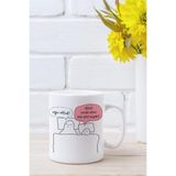 giftkonsept Aşkım Ben Mi? Uyu Artık Yeni Seri Sevgili, Çift, Arkadaş, Karı Koca Hediye Baskılı Beyaz Kupa Bardak, MODEL-9