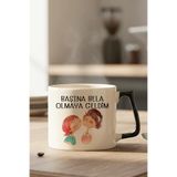 giftkonsept Başına Bela Olmaya Geldim Baskılı Eş, Sevgili, Arkadaş Karı Koca Hediyelik Renkli Kulplu Kupa Bardak, QBLK2583