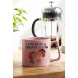 giftkonsept Başına Bela Olmaya Geldim Baskılı Eş, Sevgili, Arkadaş Karı Kocaya Hediyelik Pembe Kupa Bardak, QBLK2583