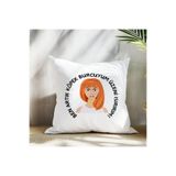 giftkonsept Ben Artık Köpek Burcuyum Üzeni Isırırım Baskılı Komik Hediyelik Elyaf Saten Dekoratif Yastık 28x28 cm, QBY1208